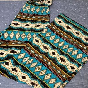 Super Line western look wide leg pull on pants size small